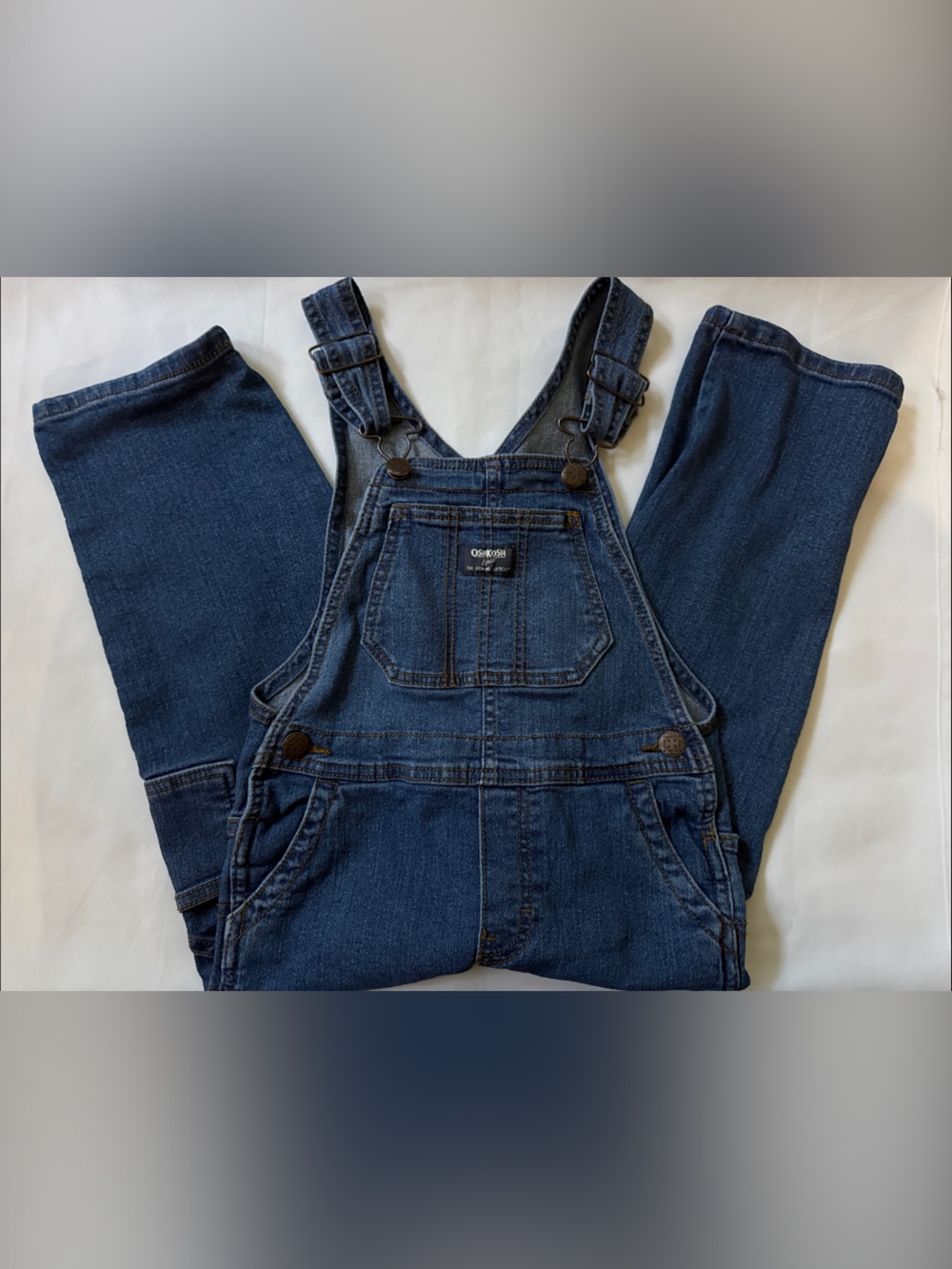 OshKosh B'gosh Dark Blue Denim Overalls for Kids